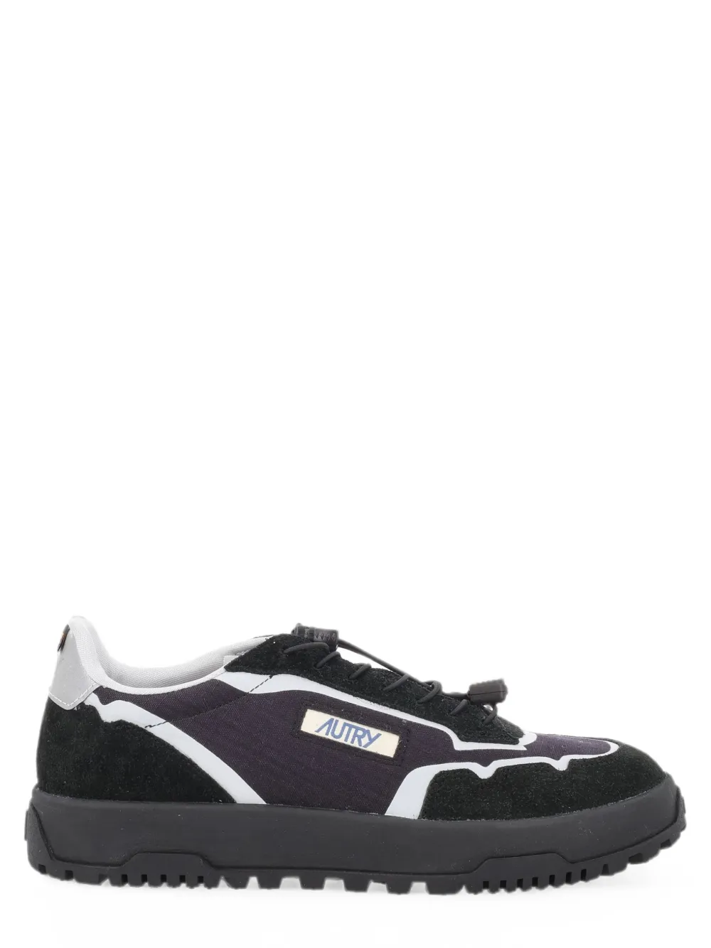 Autry Sneakers met suède afwerking en houtje-touwtje-sluiting Zwart