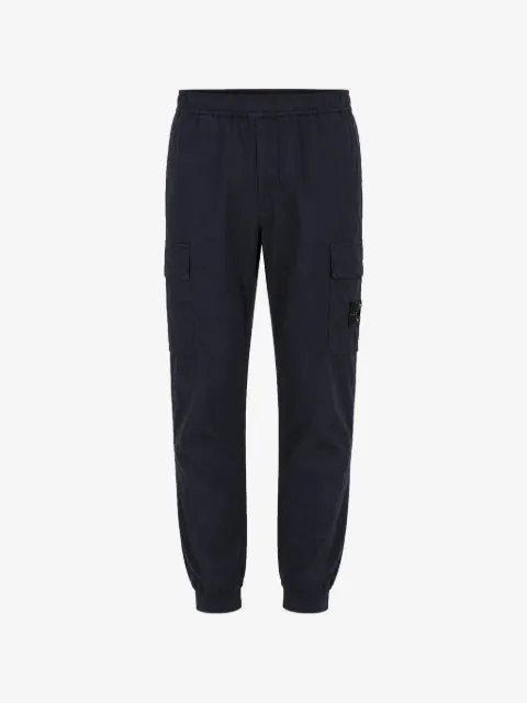 Stone Island pantalon cargo à patch logo