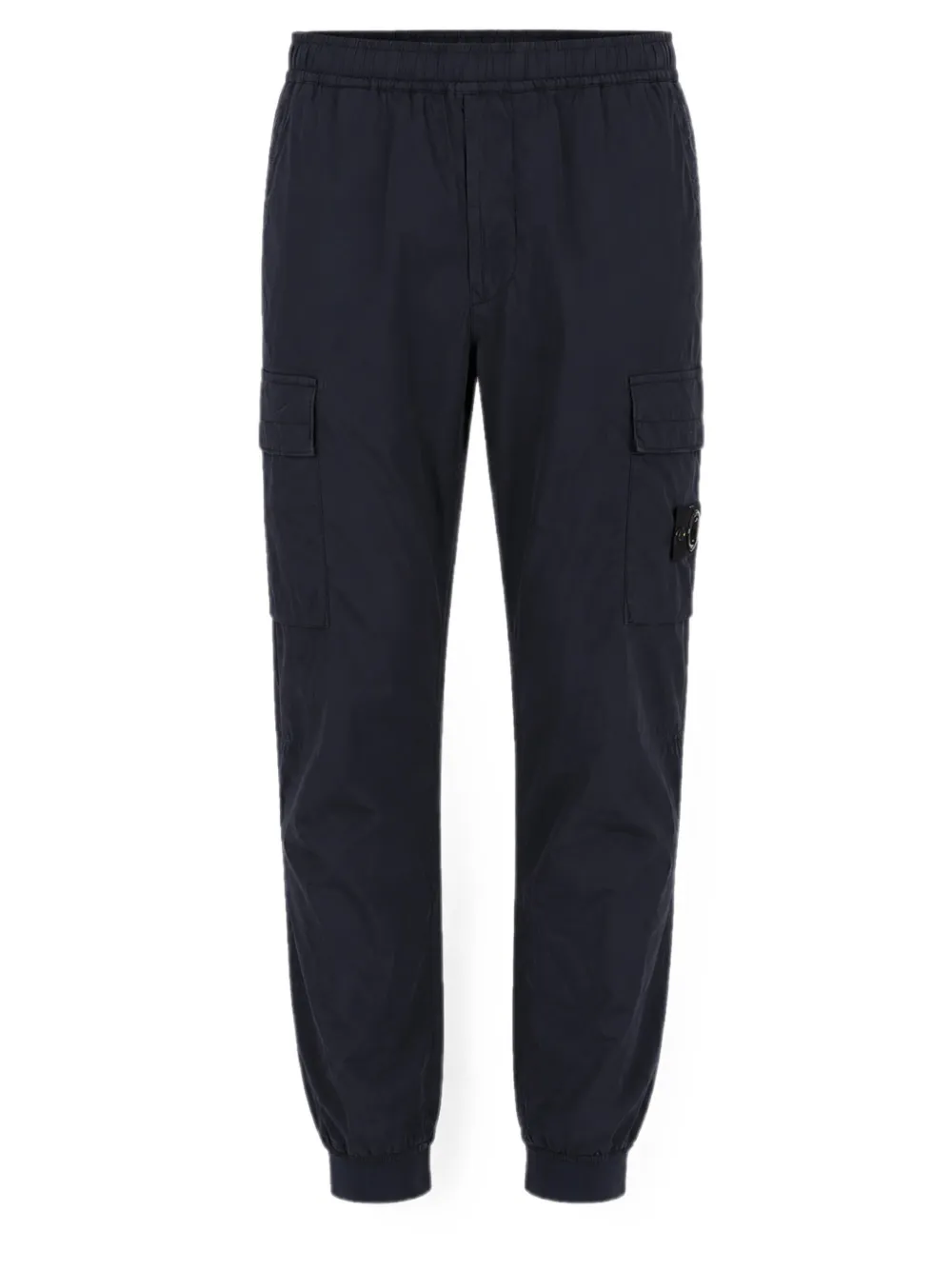 Stone Island Cargo broek met logopatch Blauw