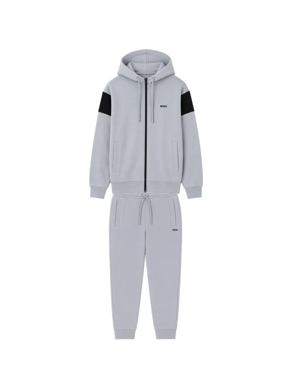 BOSS Jogginganzug mit Logo-Print - Grau