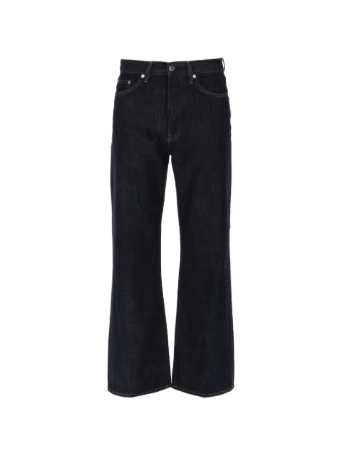 Sunflower button-up straight-leg jeans
