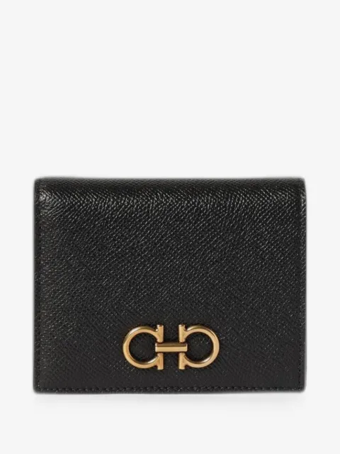 Ferragamo Gancini grained leather wallet