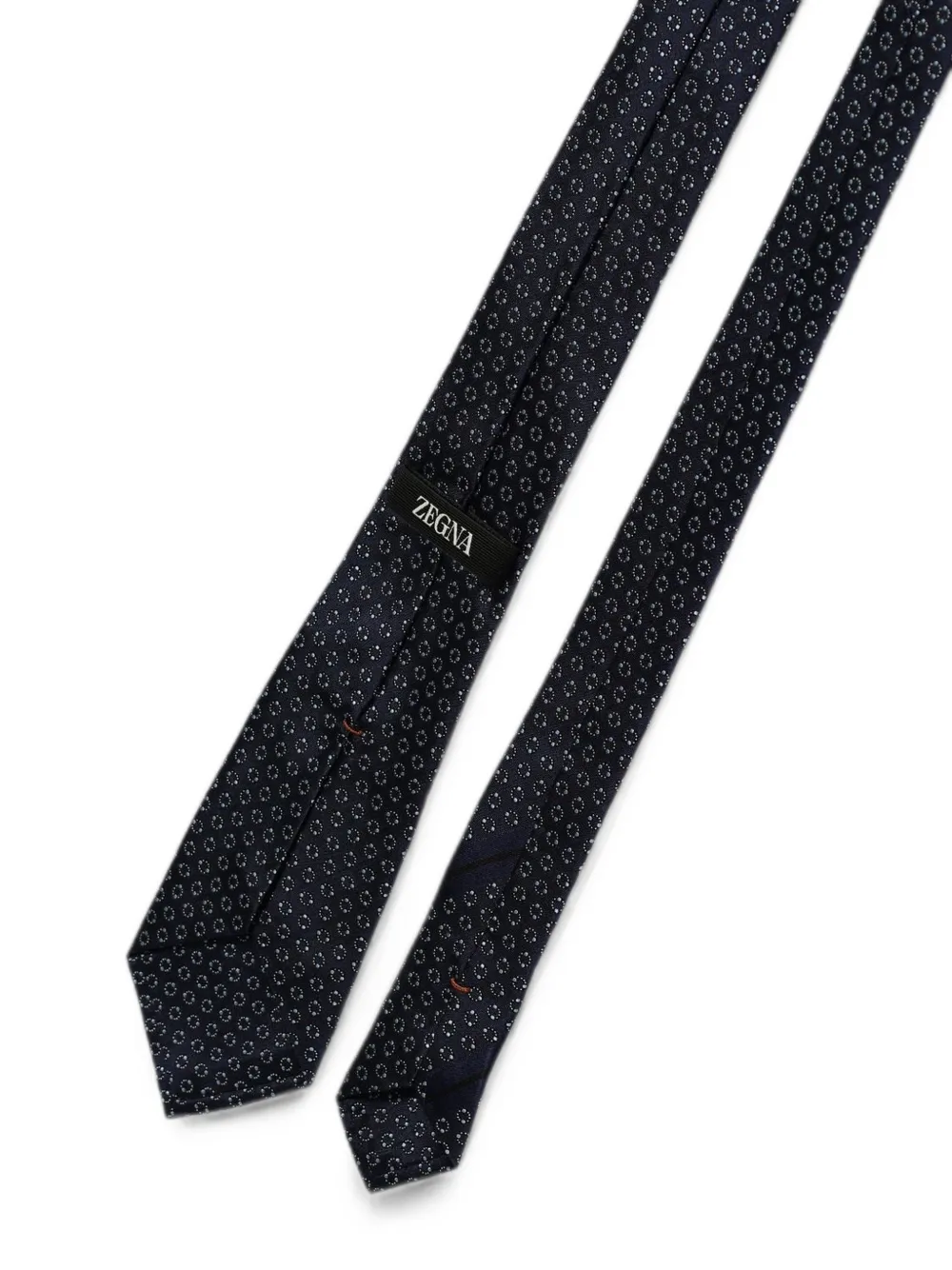 Zegna Zijden stropdas met jacquard Blauw