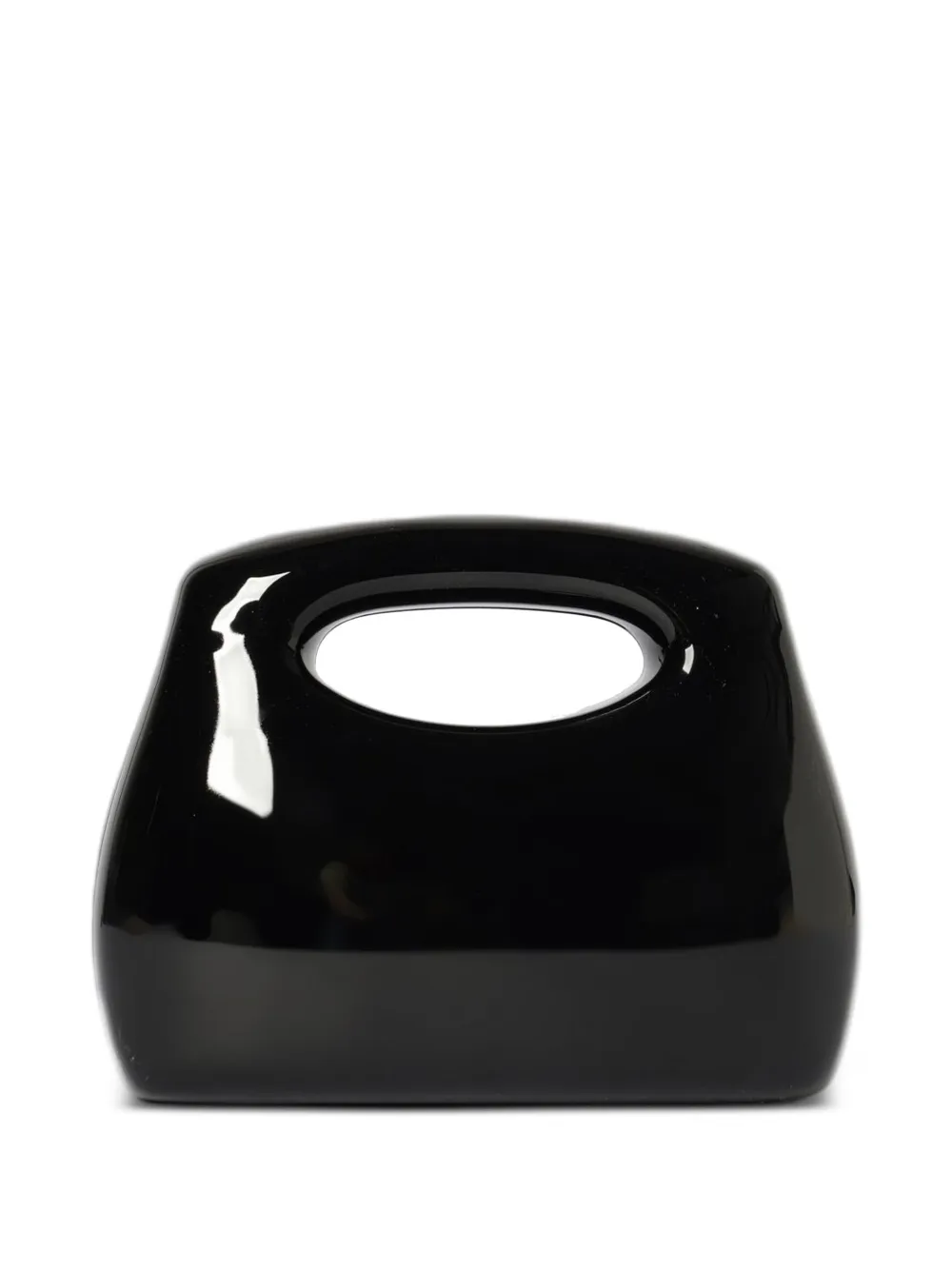Emporio Armani cut-out clutch bag - Schwarz