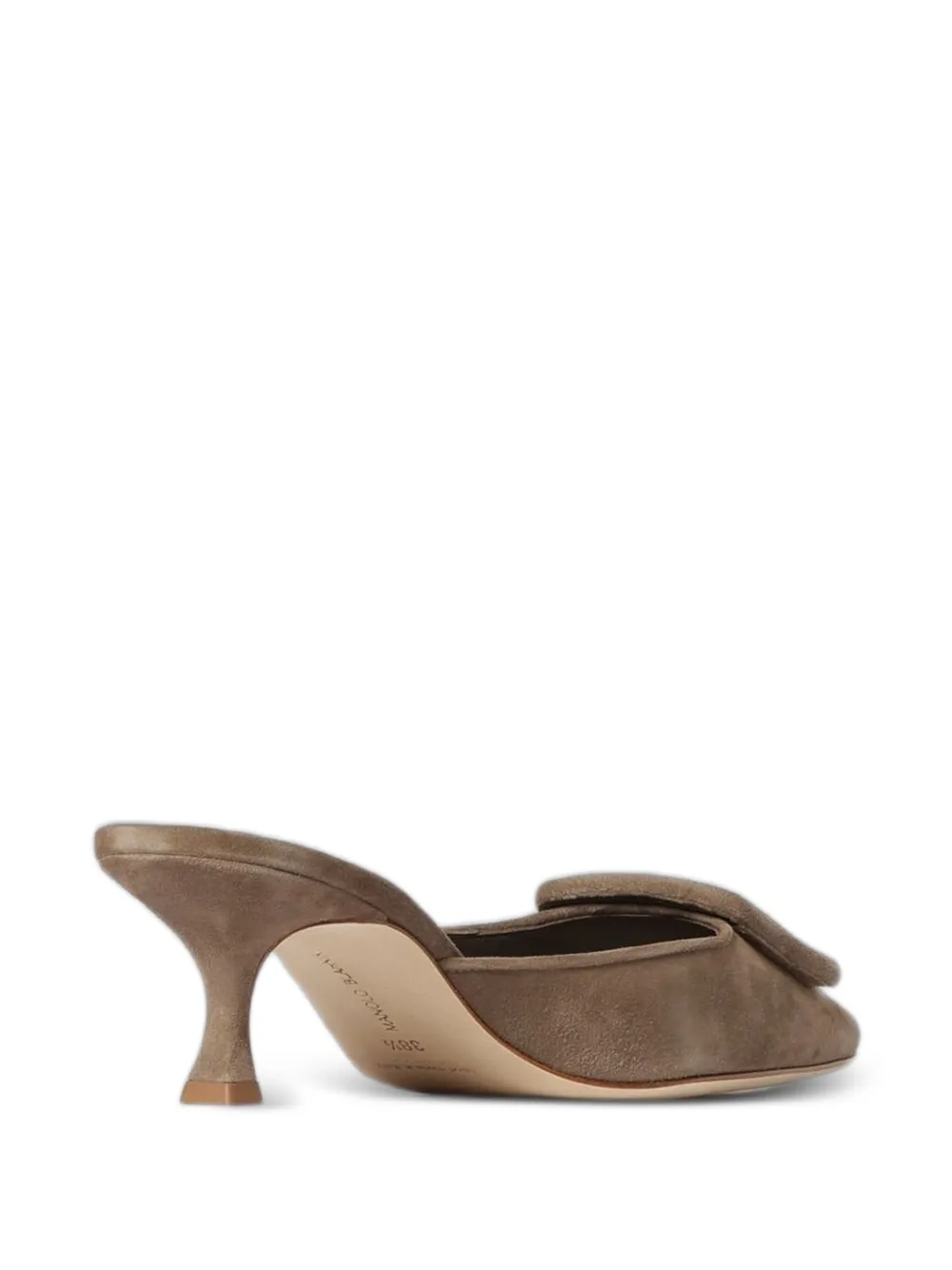 Manolo Blahnik Maysale suede mules Bruin