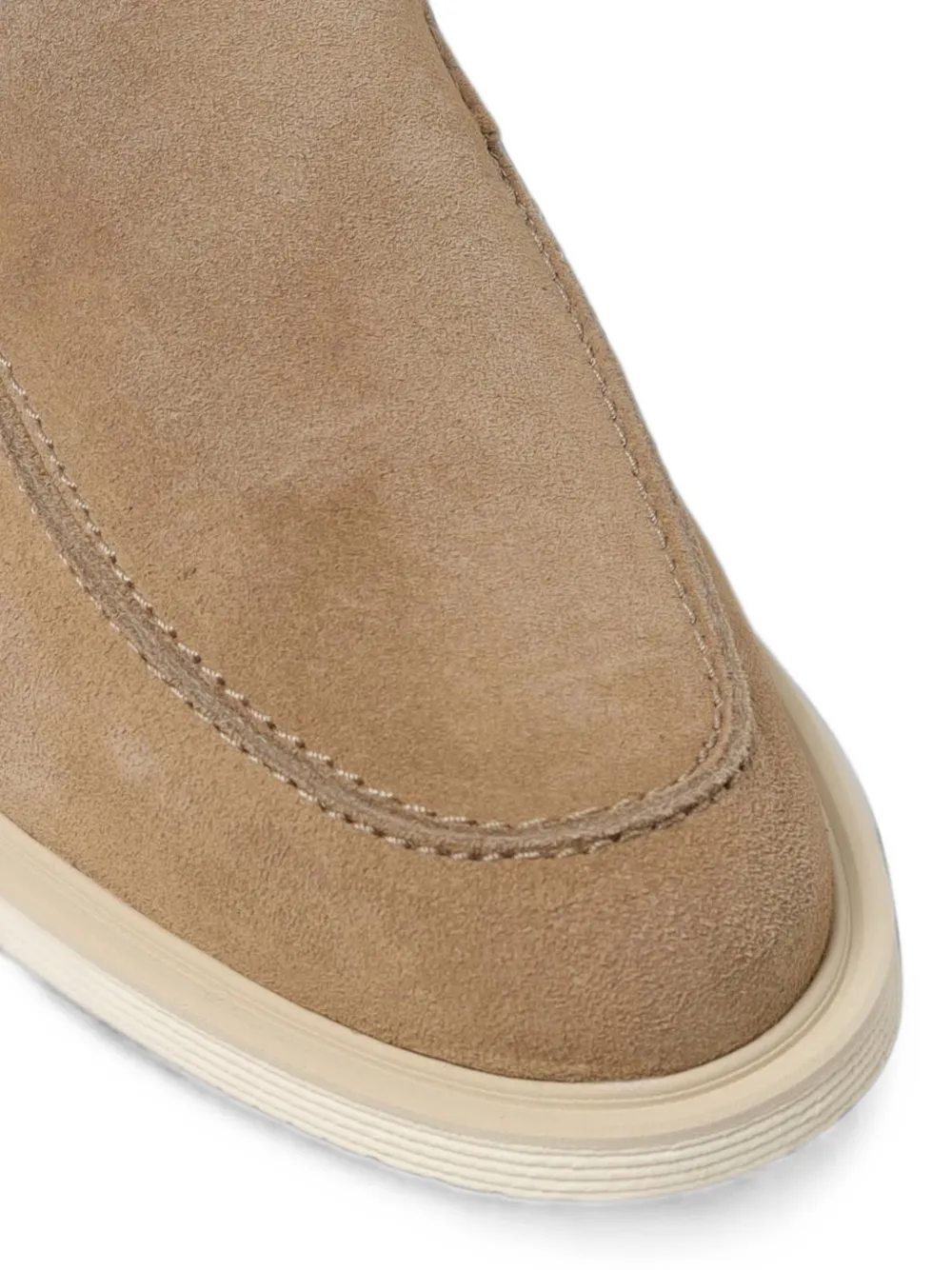 Hogan suede loafers Beige