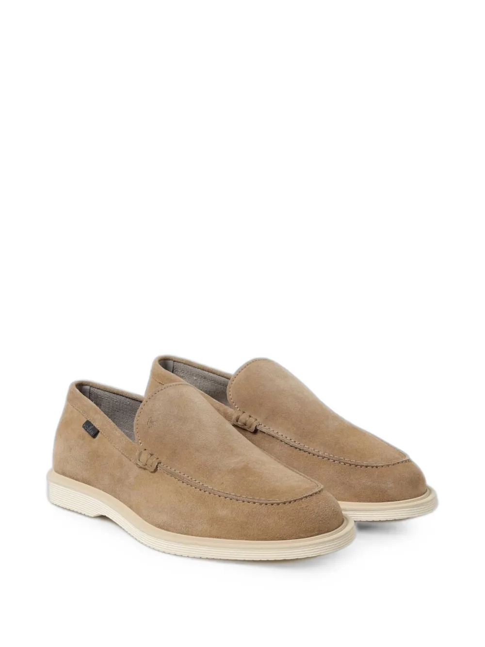 Hogan suede loafers Beige