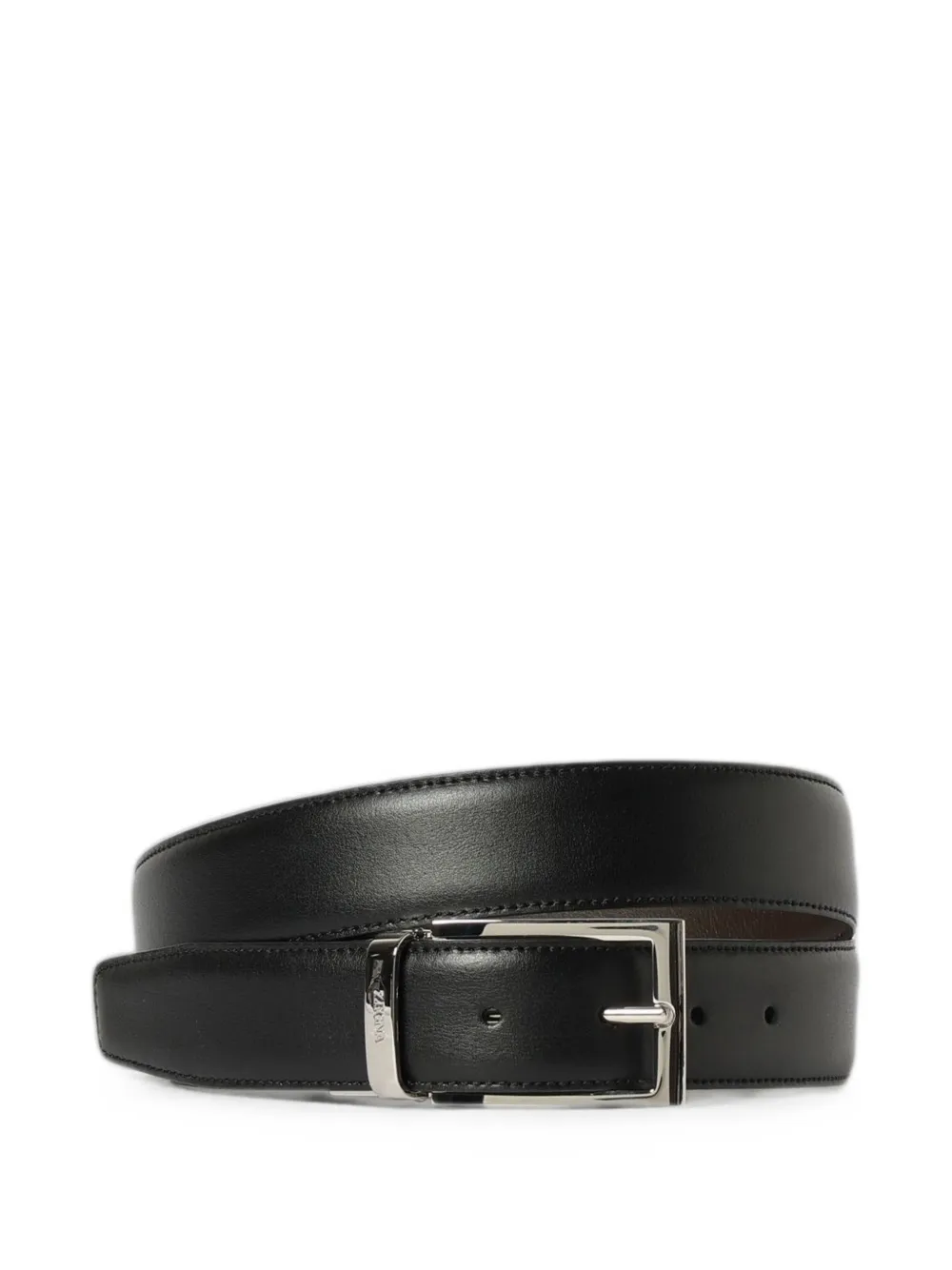 Zegna Omkeerbare leren riem Bruin