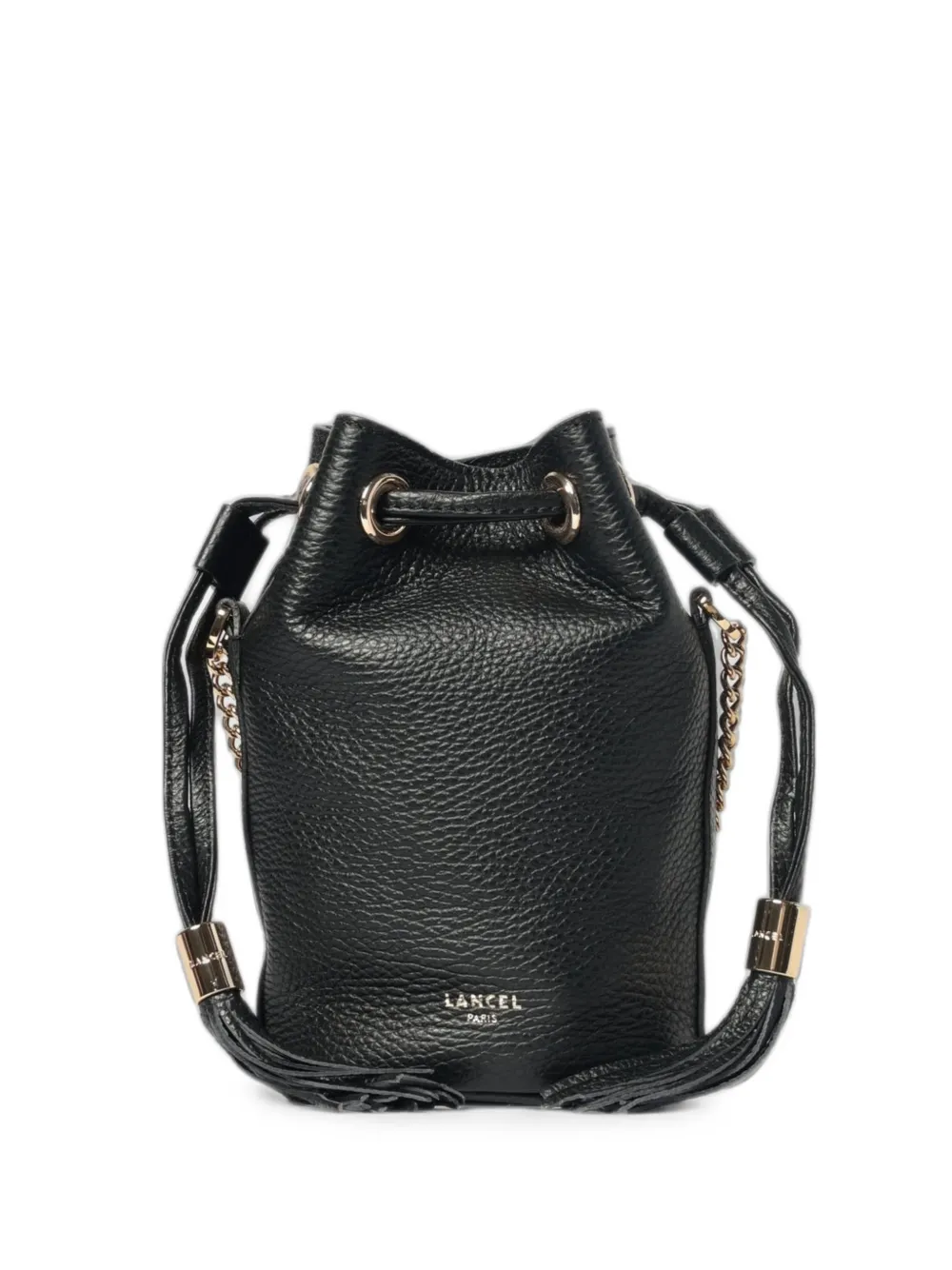 Lancel Premiere Flirt grained leather mini bucket bag - Black