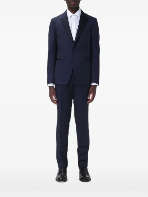 Zegna satin-lapel tailored suit