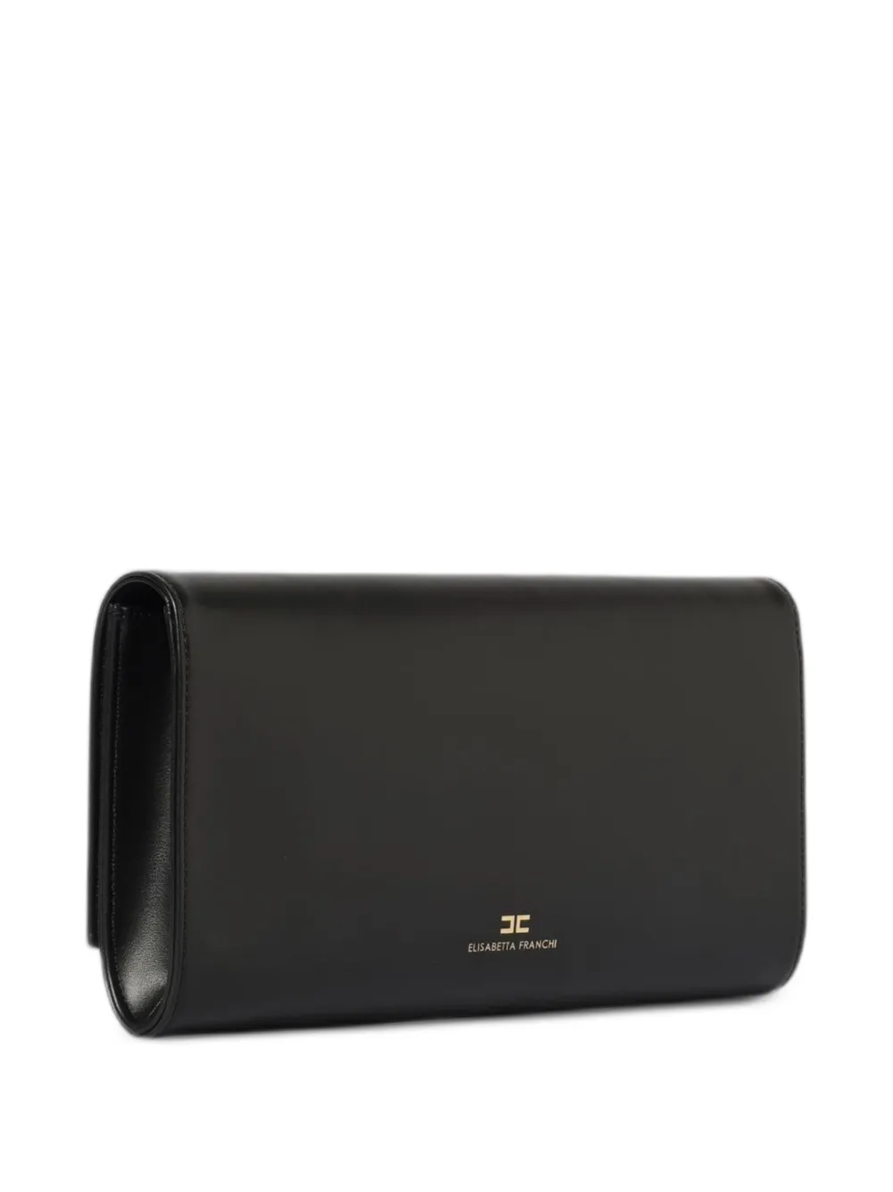 Elisabetta Franchi Leren clutch Zwart