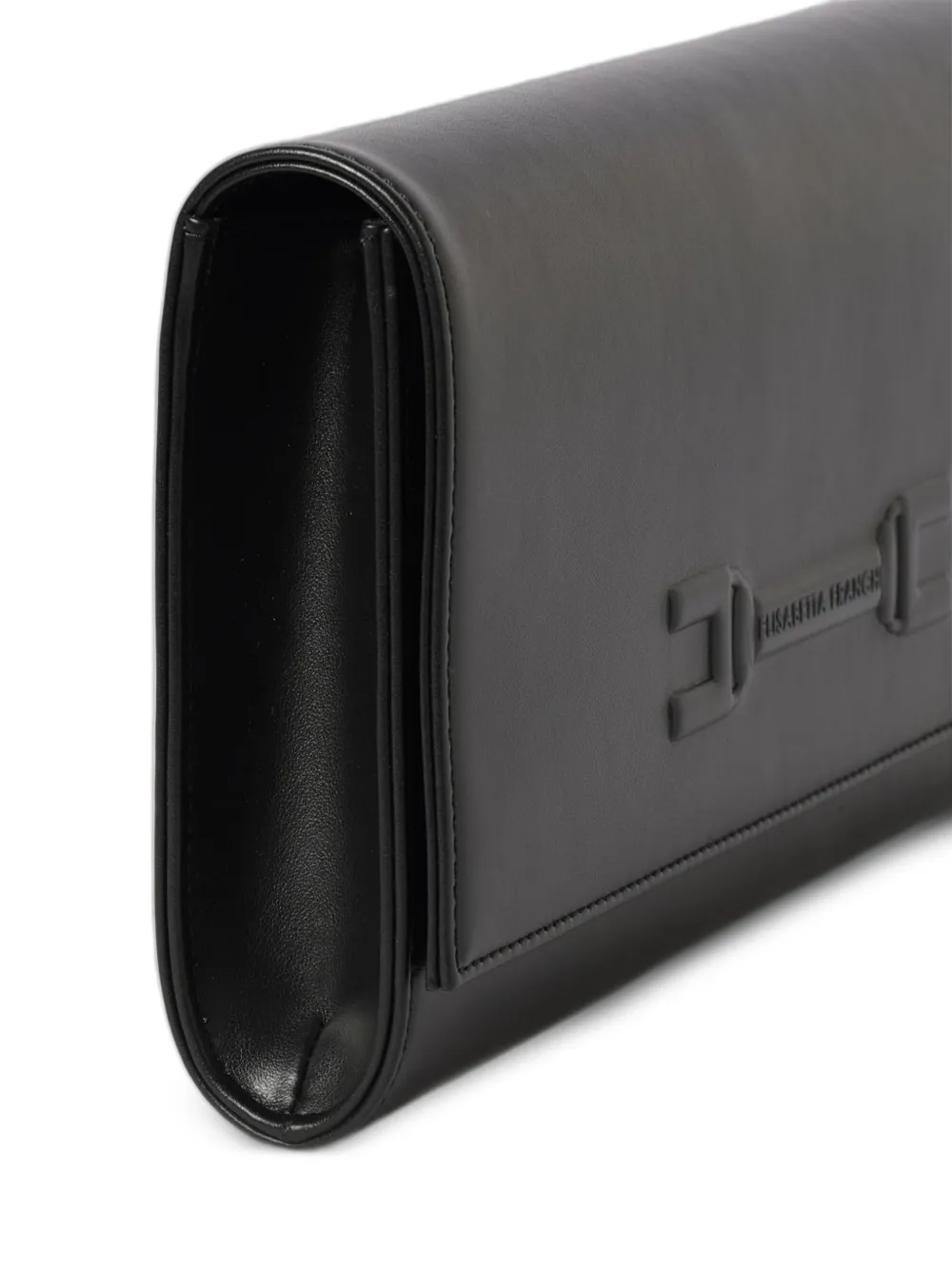 Elisabetta Franchi Leren clutch Zwart