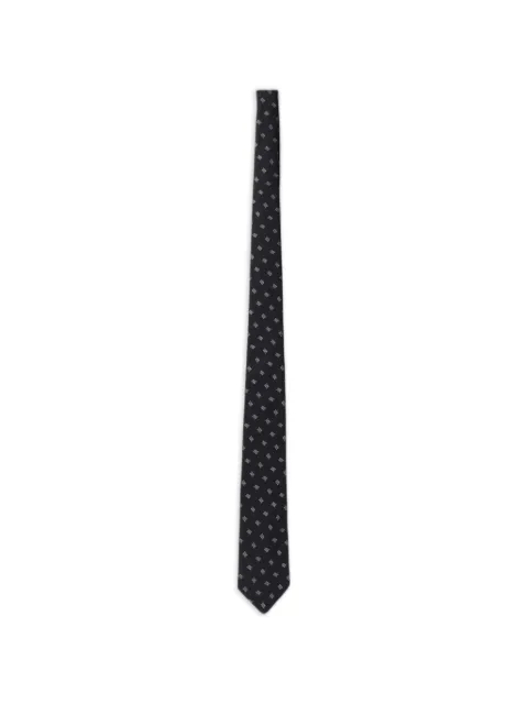 Emporio Armani logo-jacquard silk tie