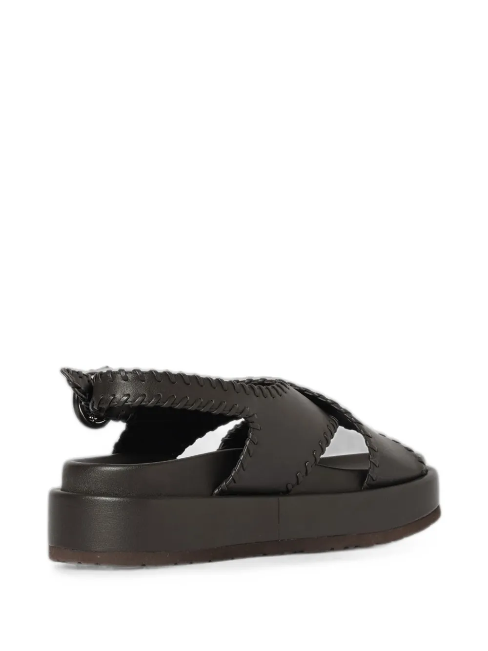 Paloma Barceló Ursula leather sandals Bruin