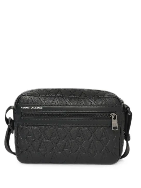Armani Exchange logo-embossed messenger bag