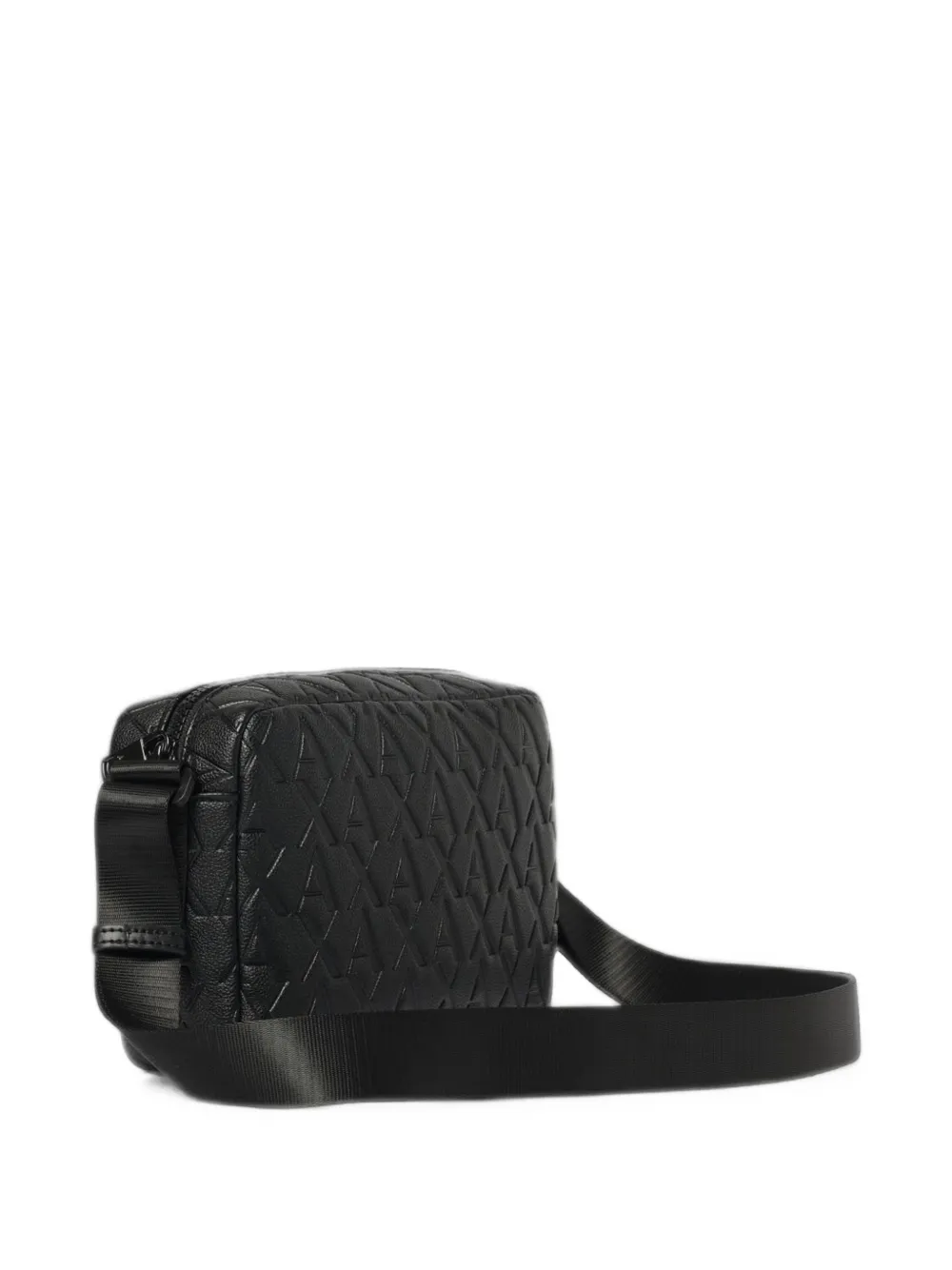 Armani Exchange Messengertas met logo-reliëf Zwart