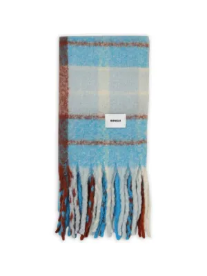 Comme Des Garçons Shirt intarsia-knit Fringed Scarf | Red | FARFETCH
