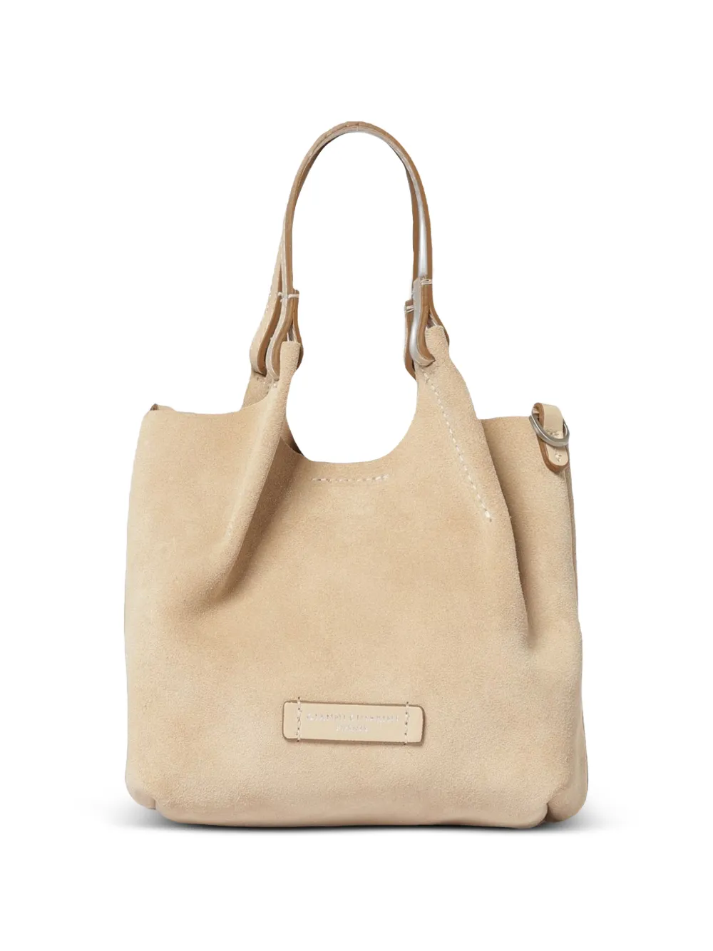 GIANNI CHIARINI small Dua suede handbag - Toni neutri