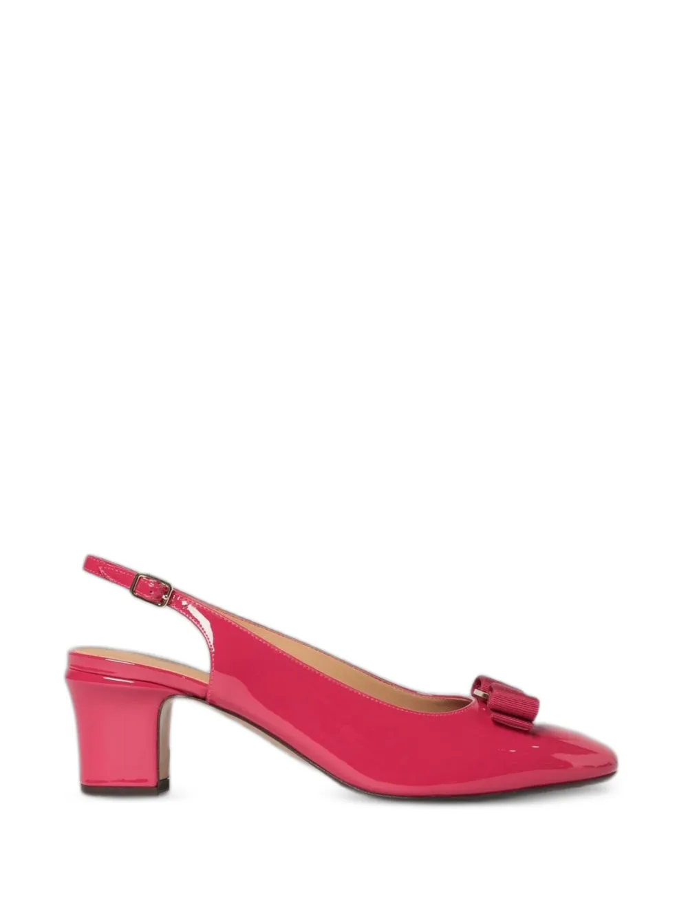 Ferragamo Vara patent-leather sandals - Rosa