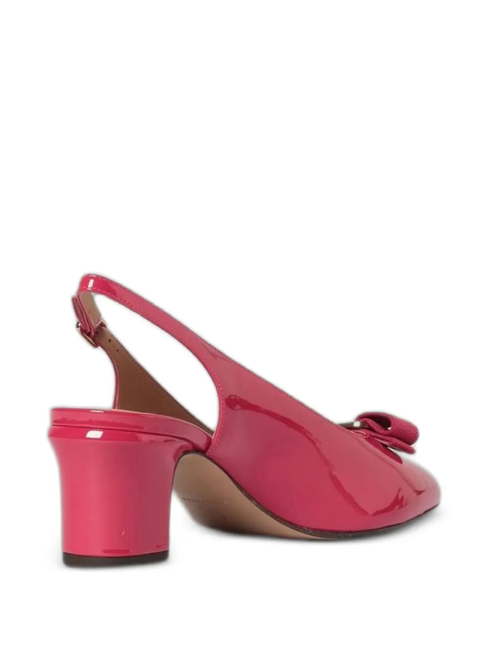 Ferragamo Vara patent-leather sandals Roze