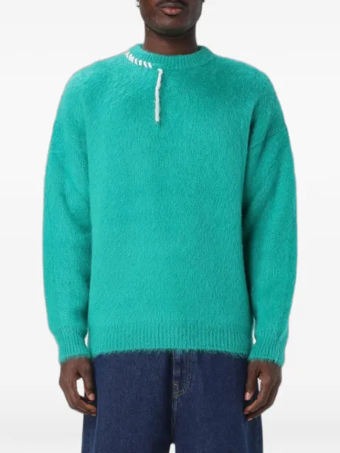 Bonsai contrast-stitch mohair-blend sweater