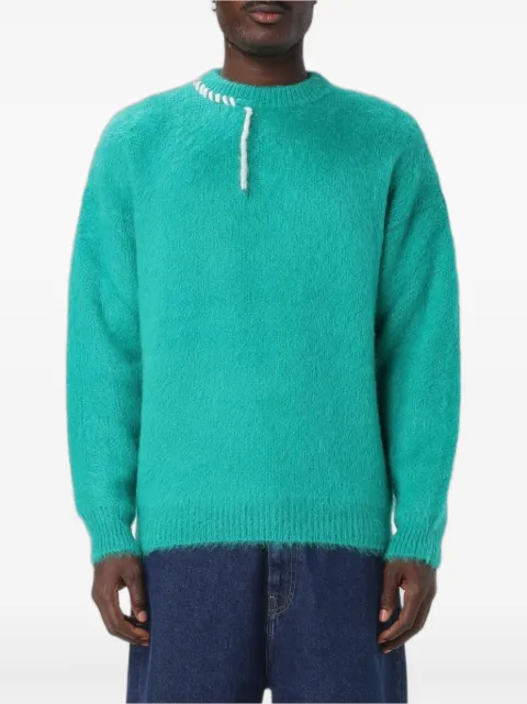 Bonsai contrast-stitch mohair-blend sweater
