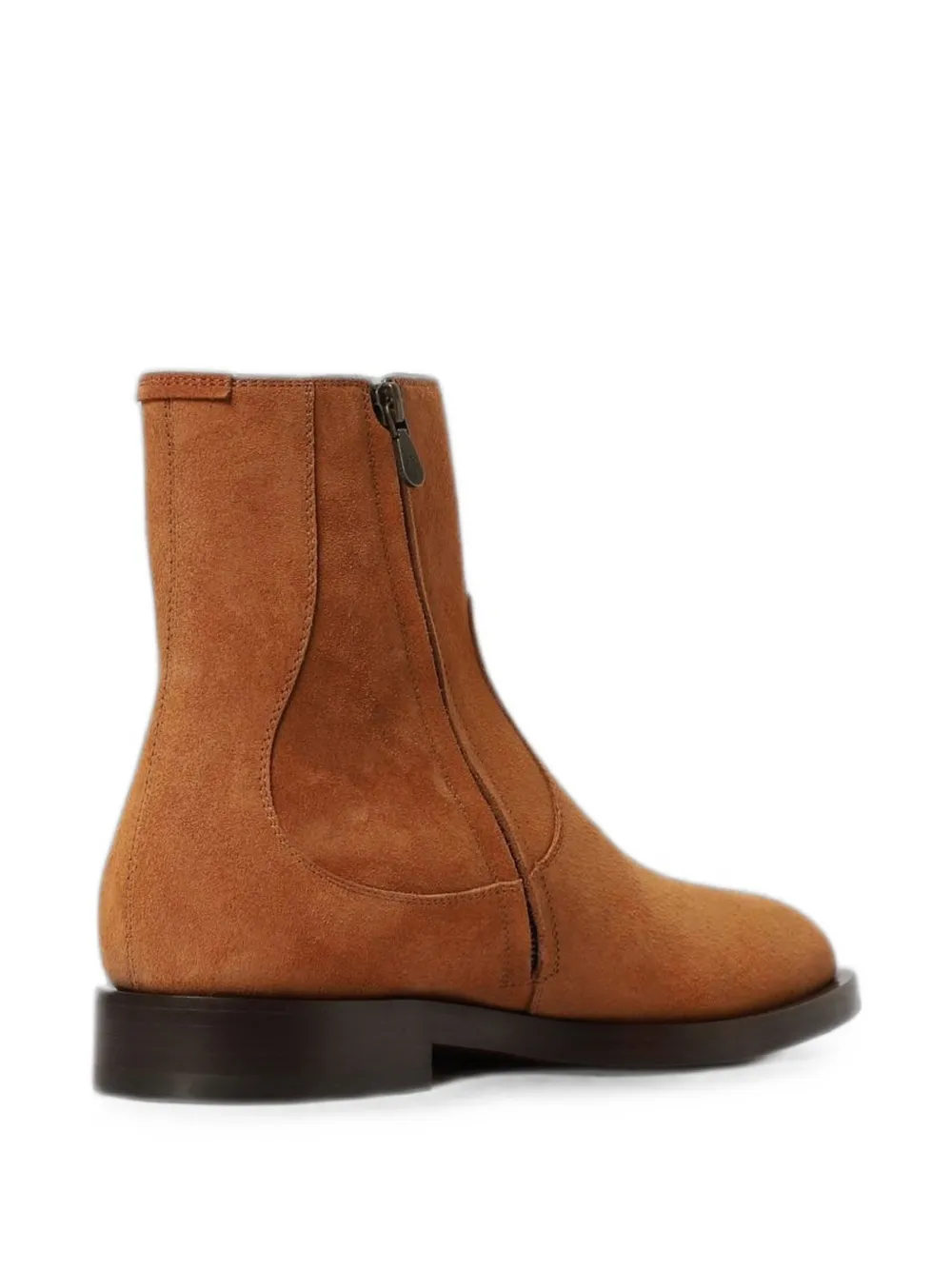 Brunello Cucinelli suede ankle boots Beige