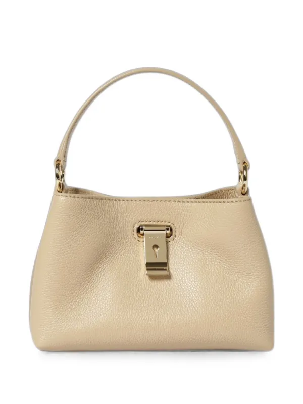 Bally Mini Lock Me Tote Bag in Neutrals