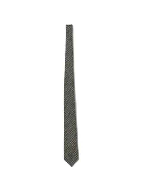 Emporio Armani geometric-pattern silk tie