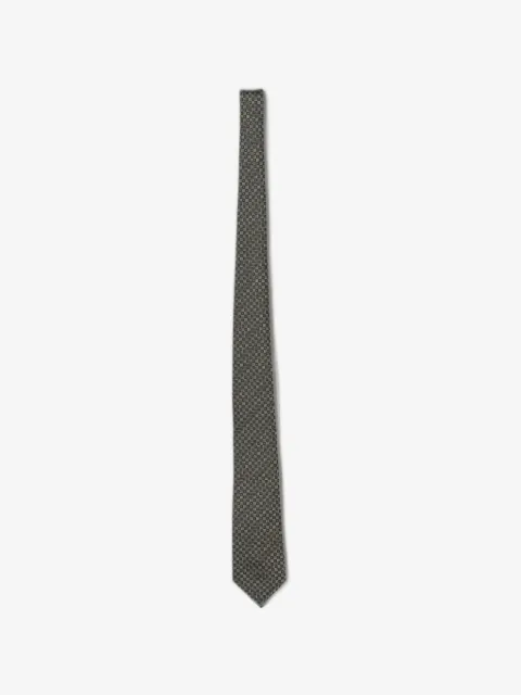 Emporio Armani geometric-pattern silk tie