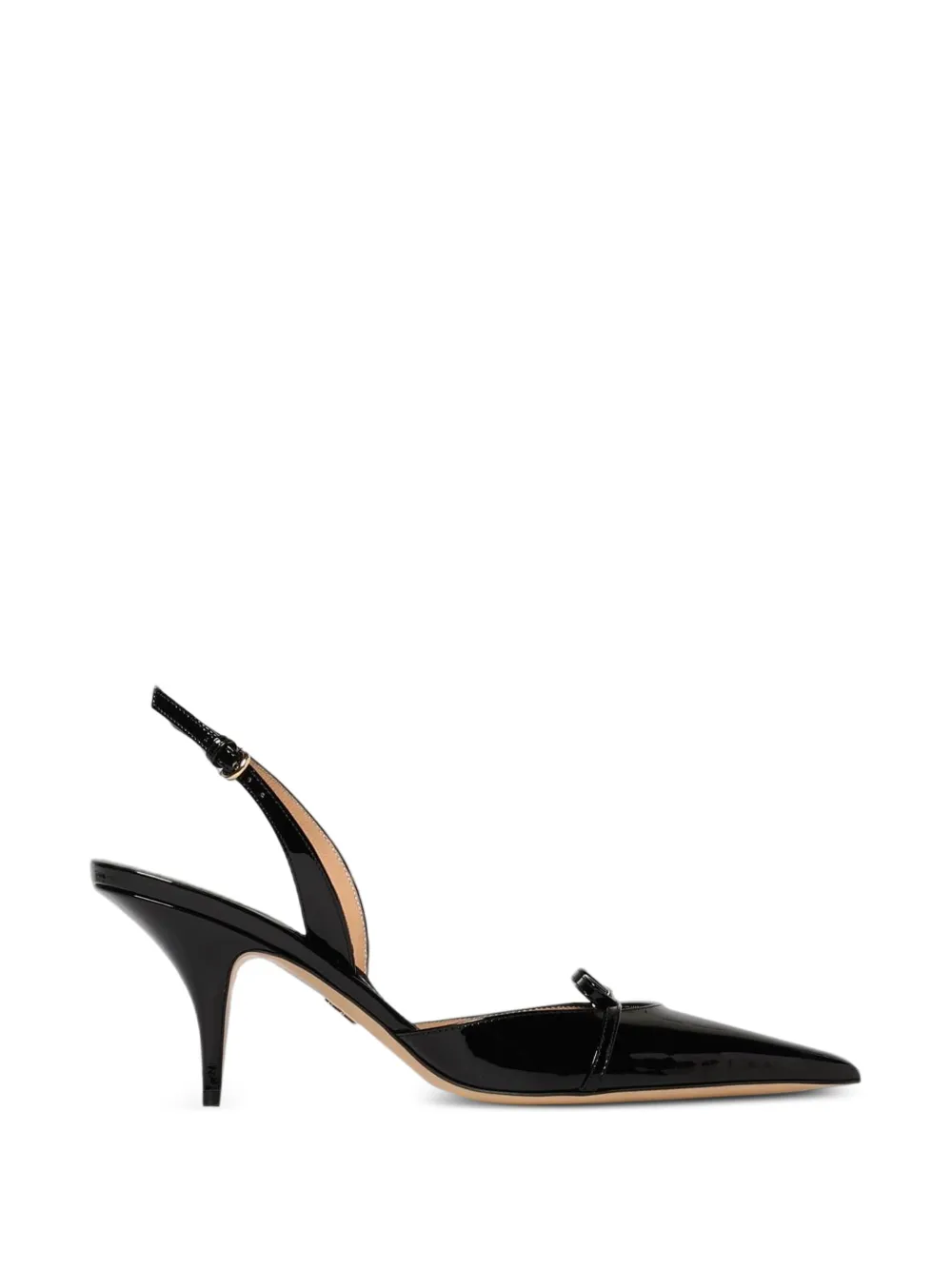 Ferragamo bow-detail patent-leather sandals - Nero