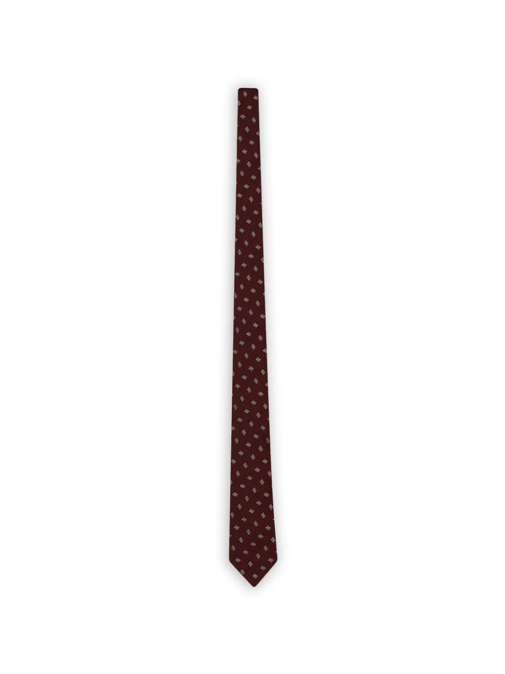 Emporio Armani silk jacquard tie - Rosso
