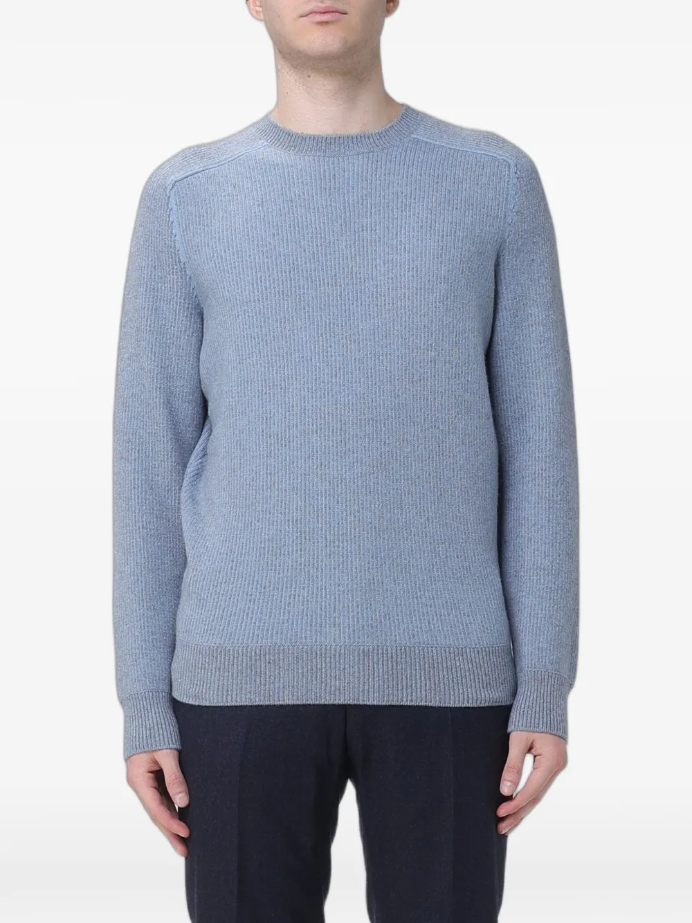 Zegna ribbed-knit cashmere sweater - Blu