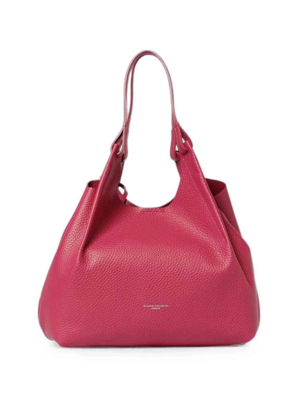 GIANNI CHIARINI large Dua grained leather tote bag - Rosa
