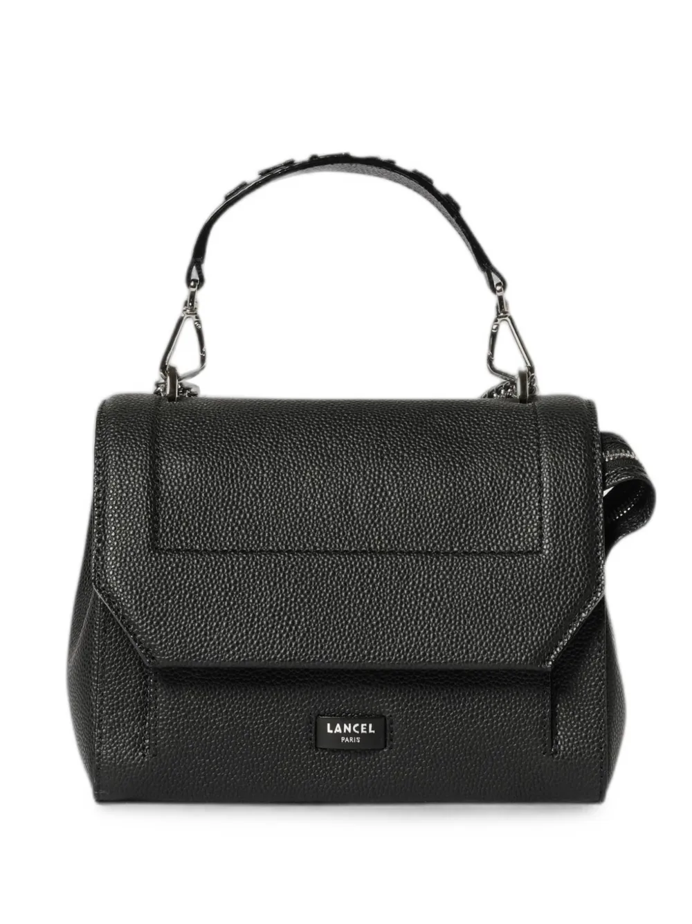 Lancel Ninon grained leather shoulder bag - Black