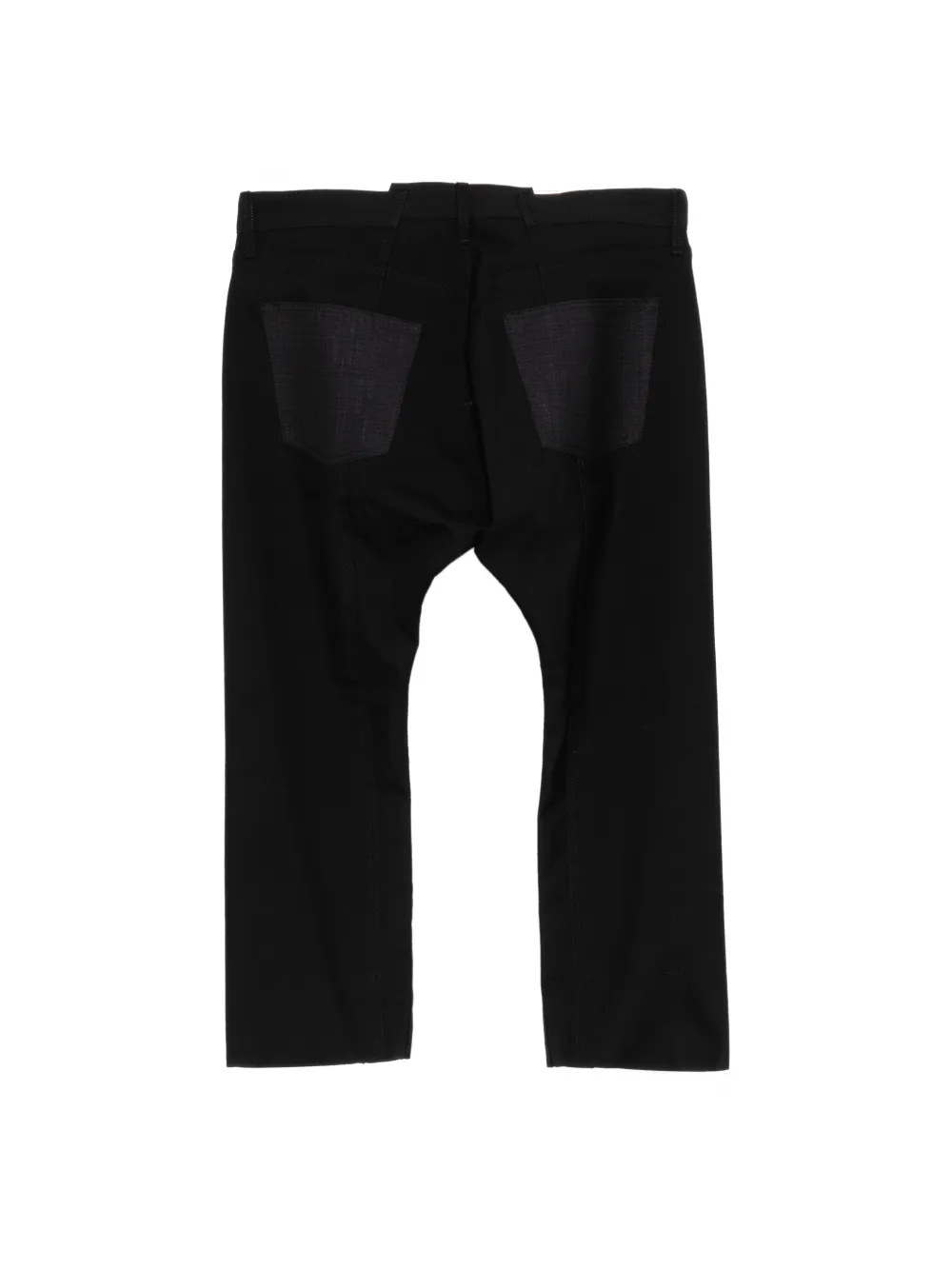 Junya Watanabe MAN Low-waist broek met omgeslagen pijpen Zwart