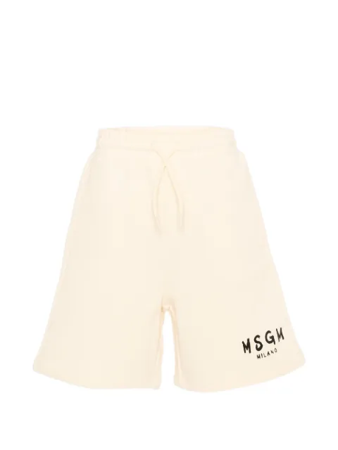 MSGM Kids logo-print drawstring shorts