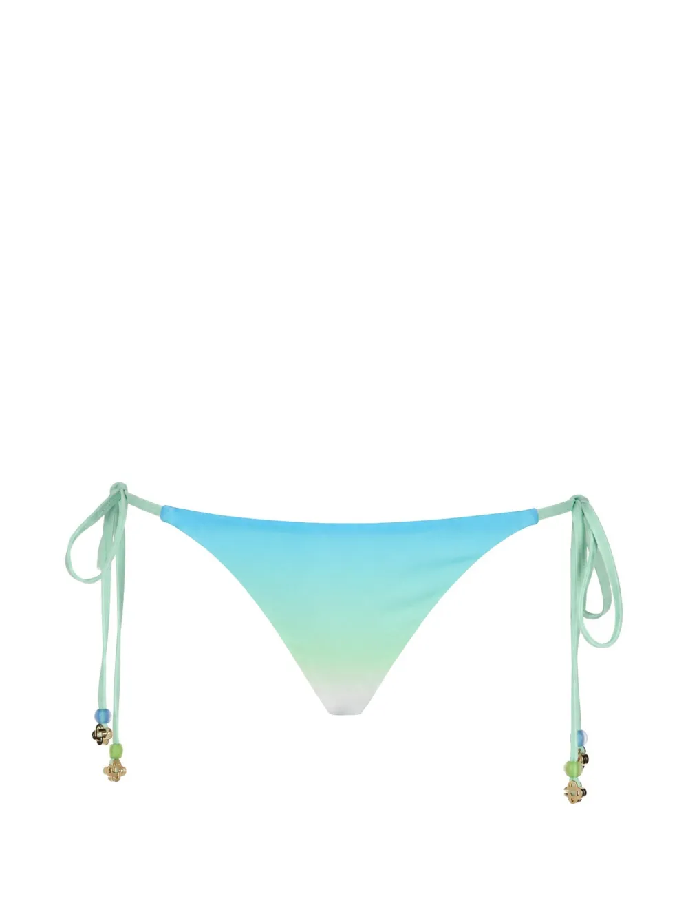 Casablanca gradient-effect bead-embellished bikini bottoms - Blu