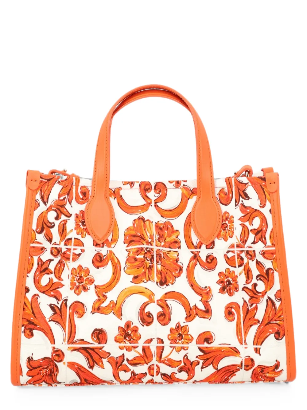 Dolce & Gabbana Kids Shopper met Majolica-print Wit