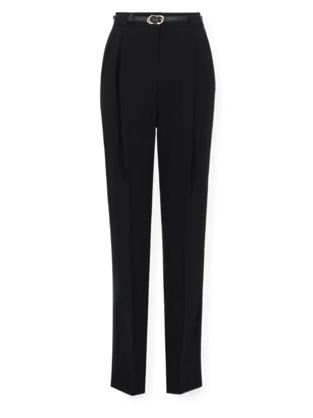 Max Mara Plooibroek met ceintuur Zwart