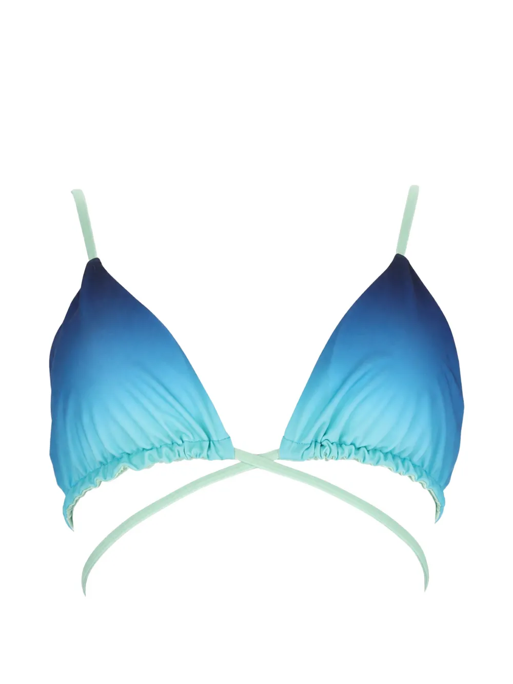 Casablanca gradient triangle bikini top - Blau