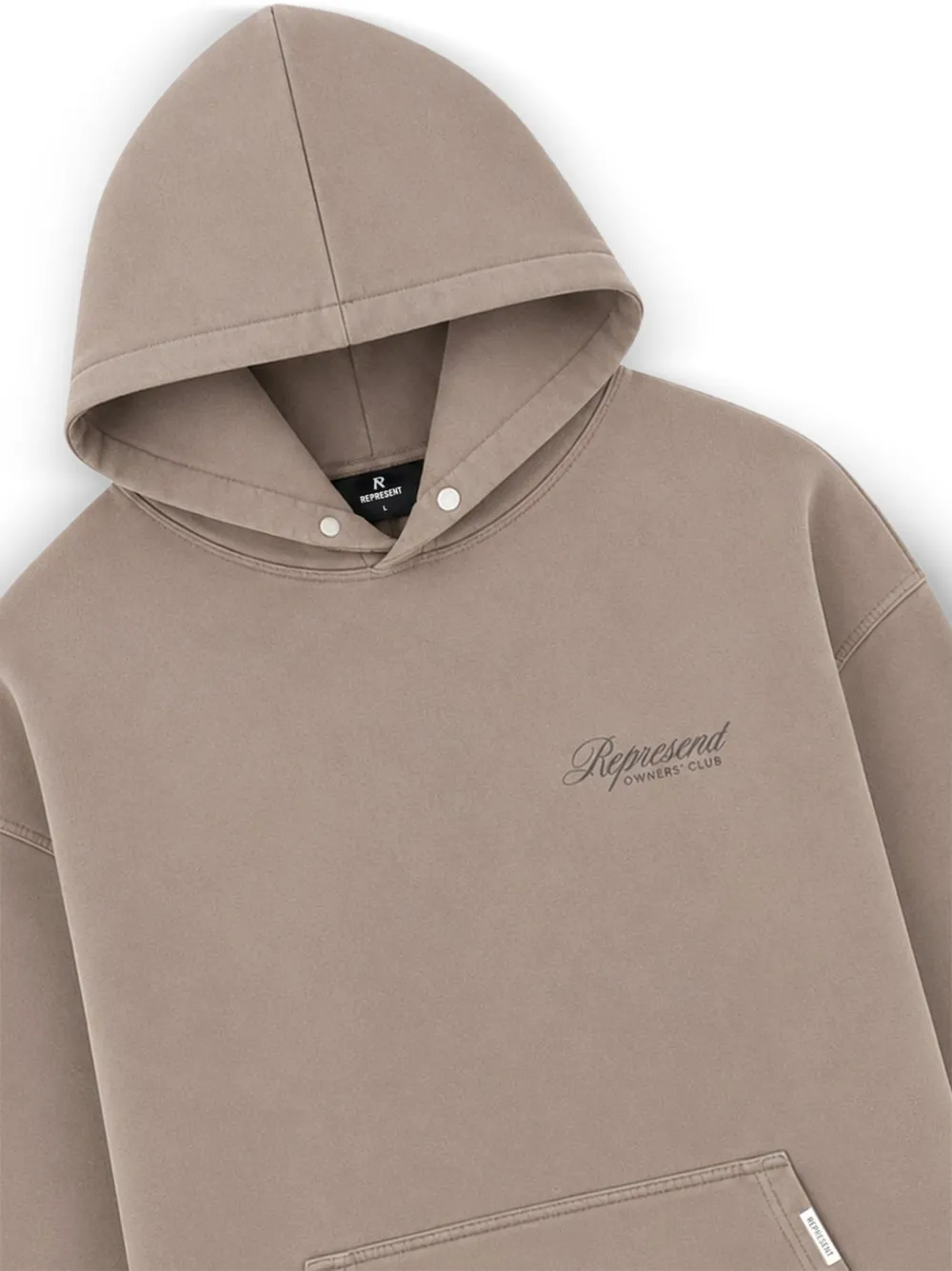 Represent Owners' Club logoprinten hoodie Grijs