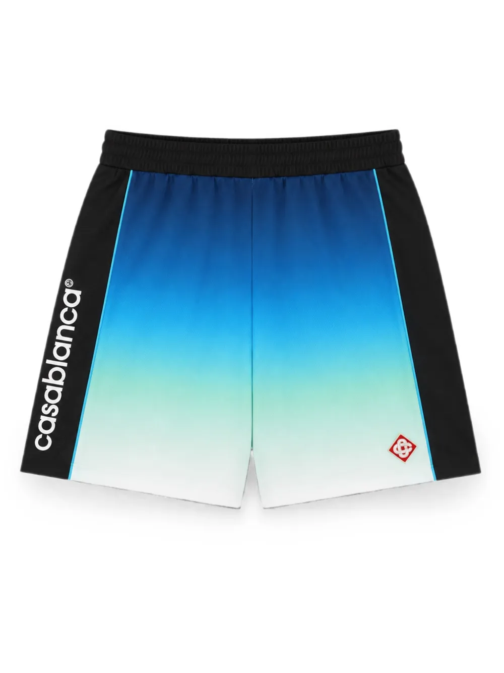 Casablanca Shorts met logoprint en kleurverloop Blauw