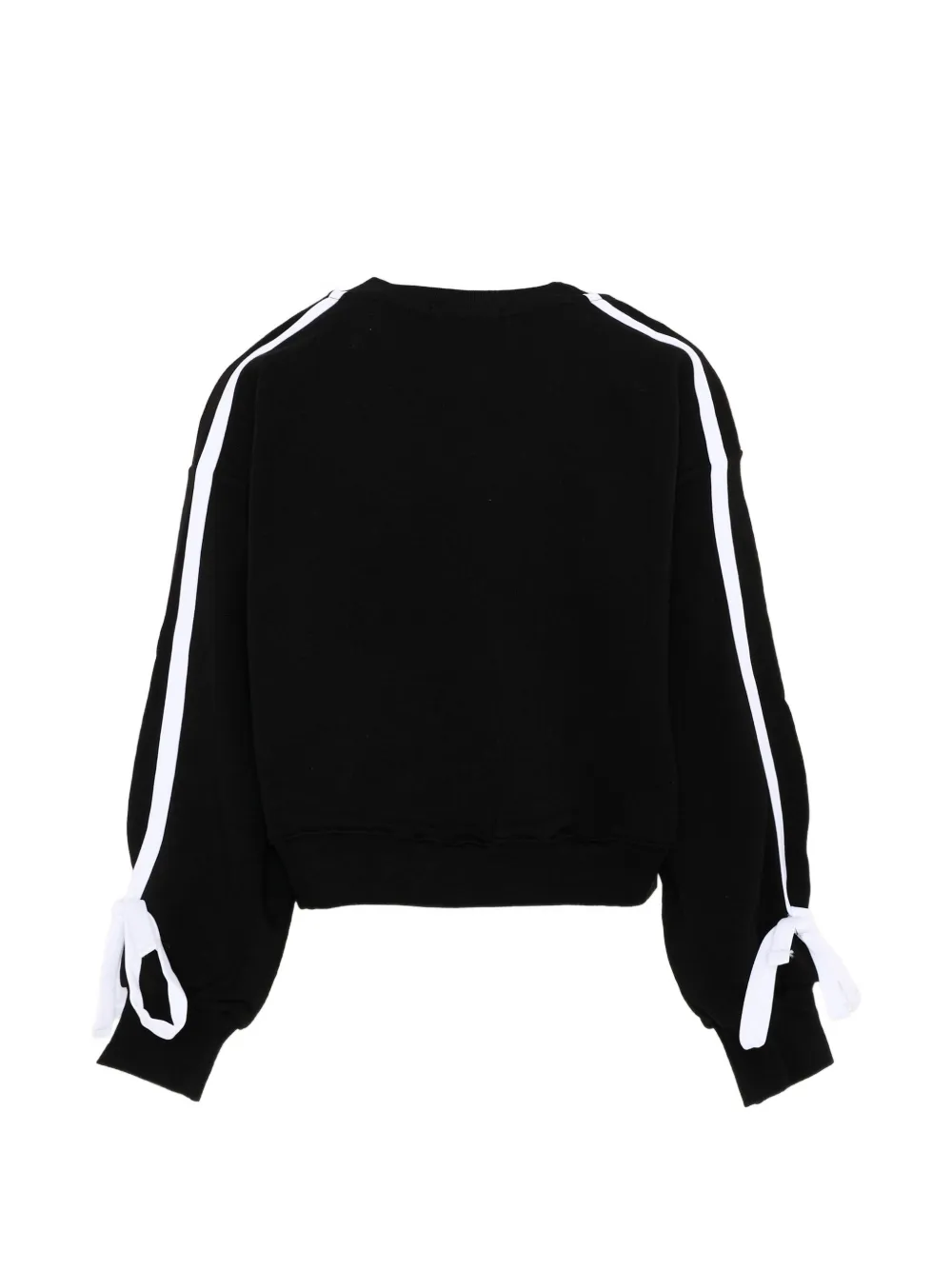 MSGM Kids Trui met geborduurd logo en zijstreep Zwart