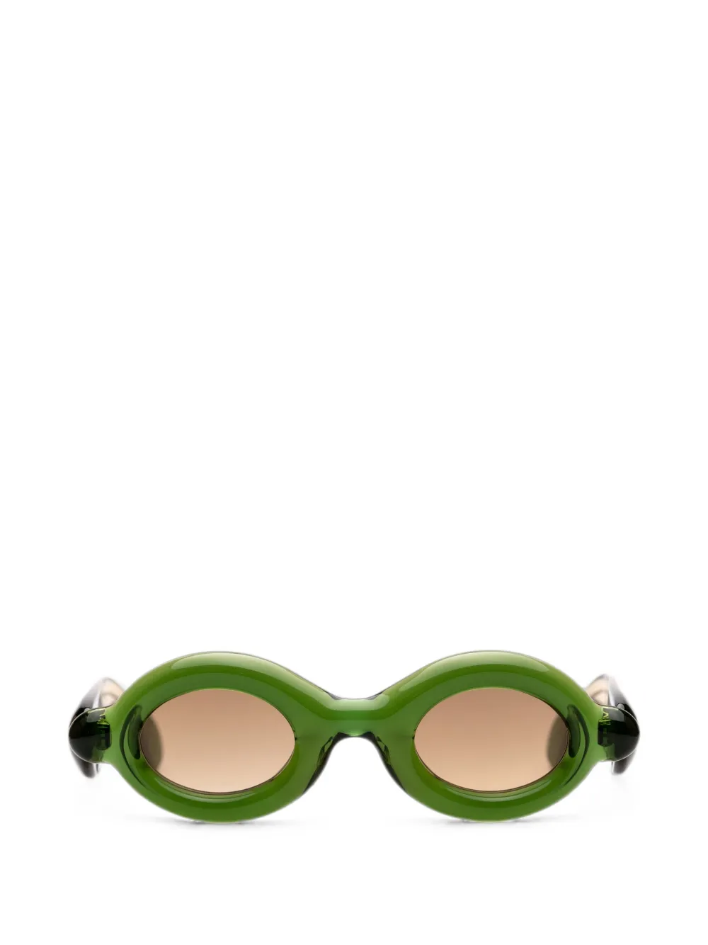 Paloceras Pebble Round-frame Sunglasses In Green