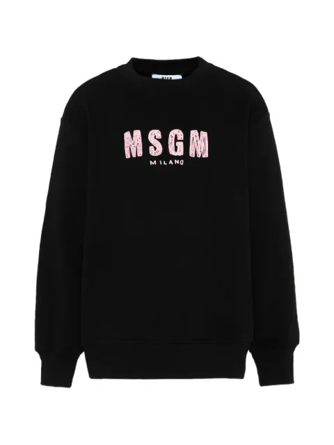 MSGM Kids logo-print sweater
