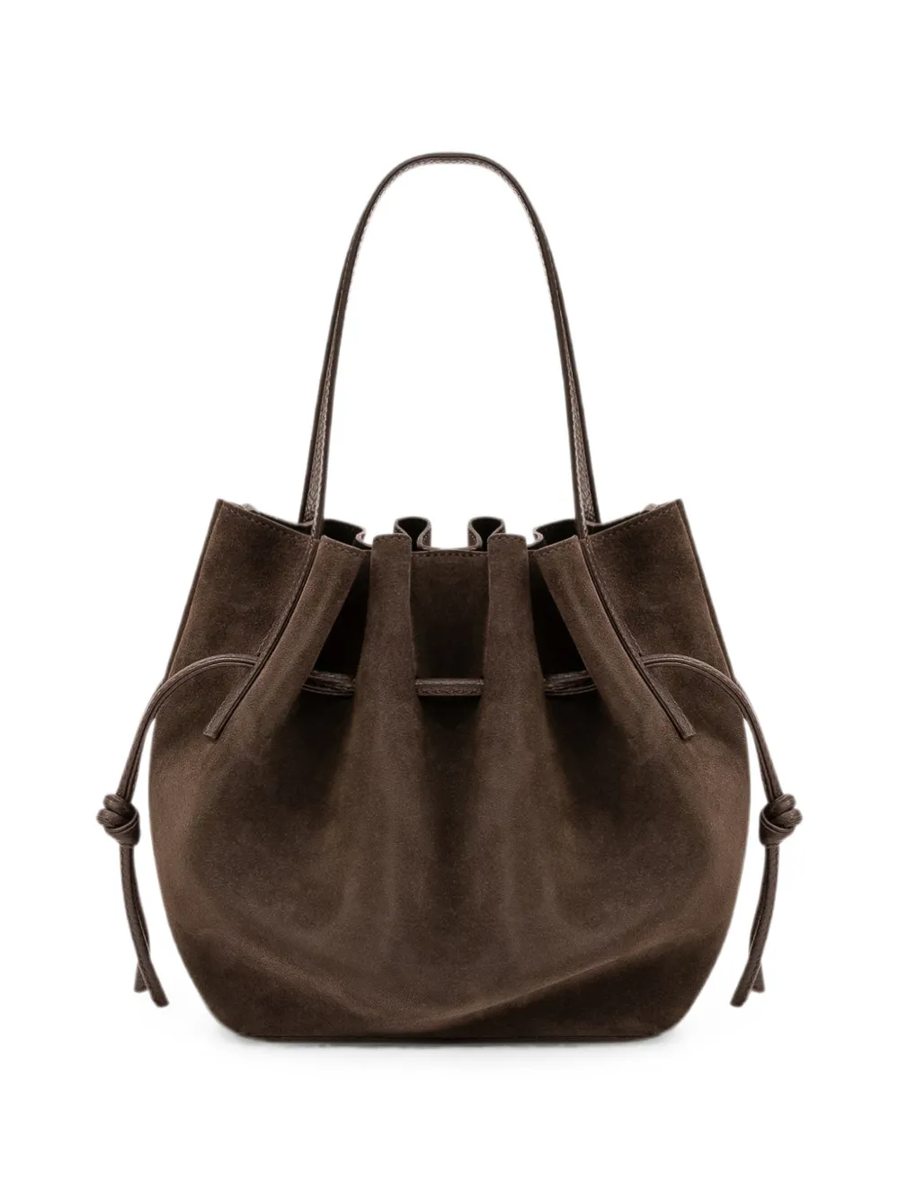Yuzefi SCALLOP TOTE SUEDE Bruin