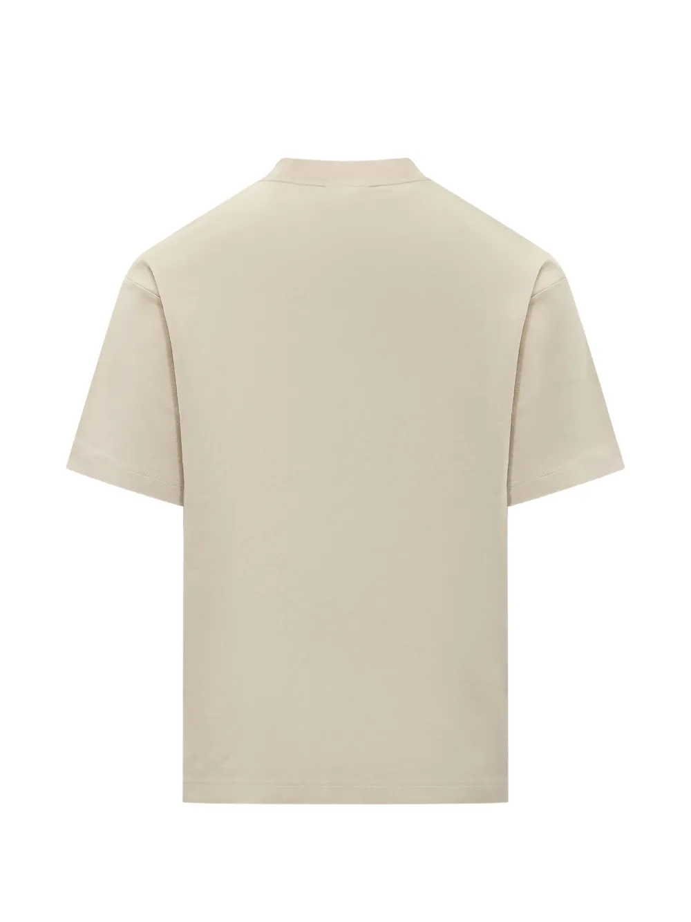 Drôle De Monsieur Classic Slogan T-shirt Beige