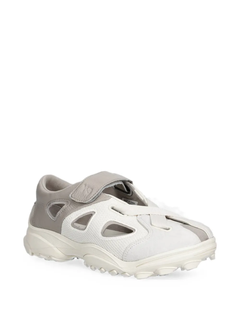Y-3 GSG9 touch-strap cut-out slip-ons Beige