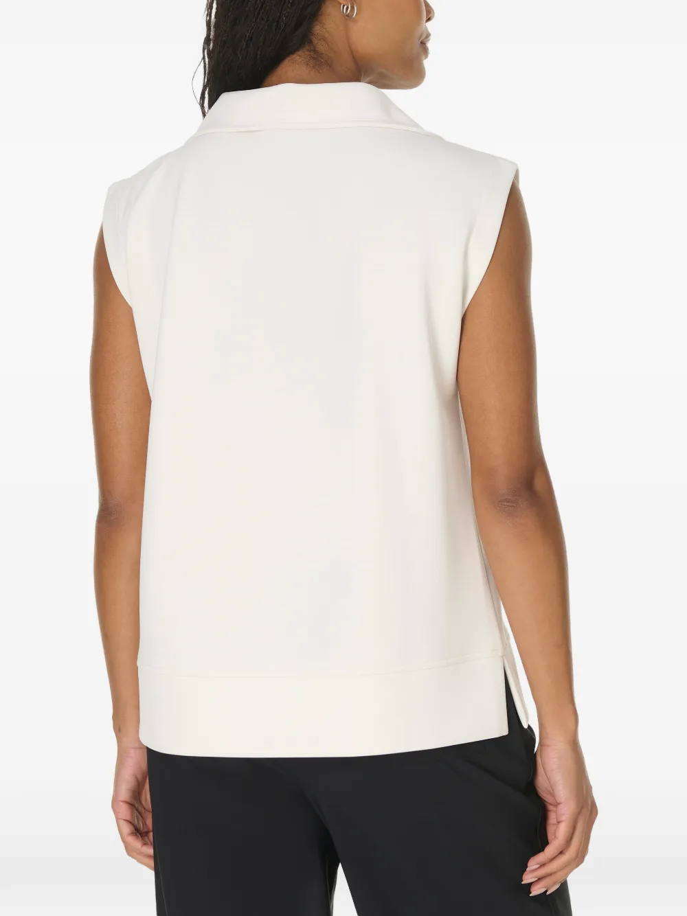Sweaty Betty Sand Wash mouwloze top met kwartrits Beige